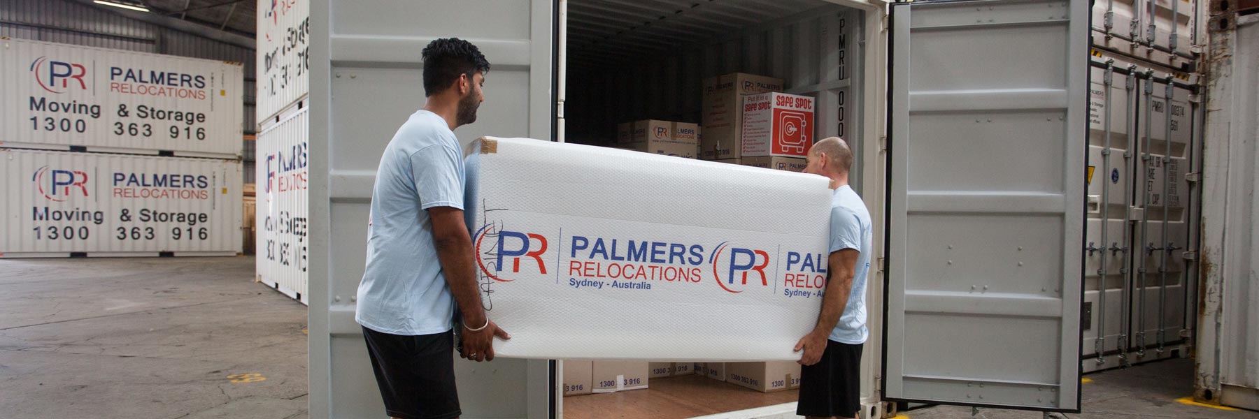 Sydney Container Storage Palmers Loading A Customers Container Storage In Sydney