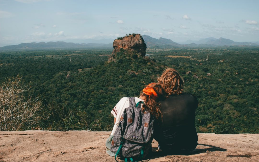 Couple traveling