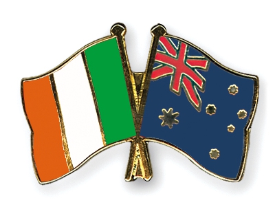 Irish and Australian Flags