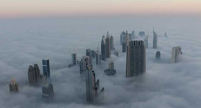 Dubai in the clouds