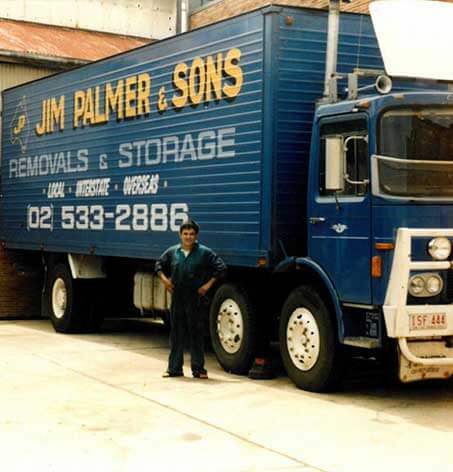 Palmers relocations truck in the 1980s