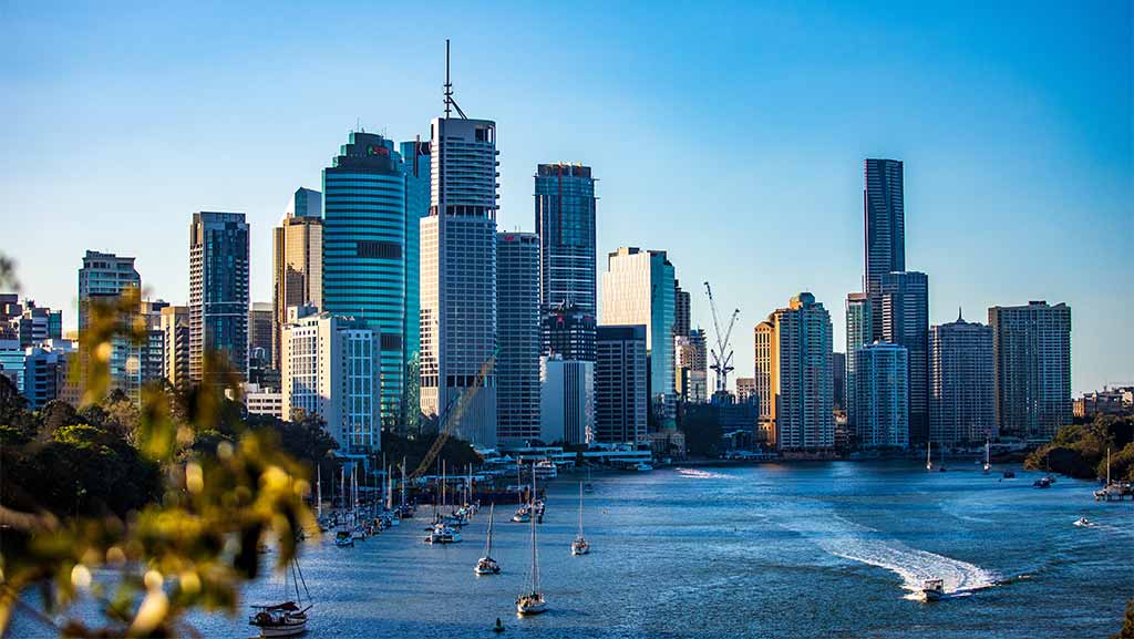 View of Brisbane's CBD