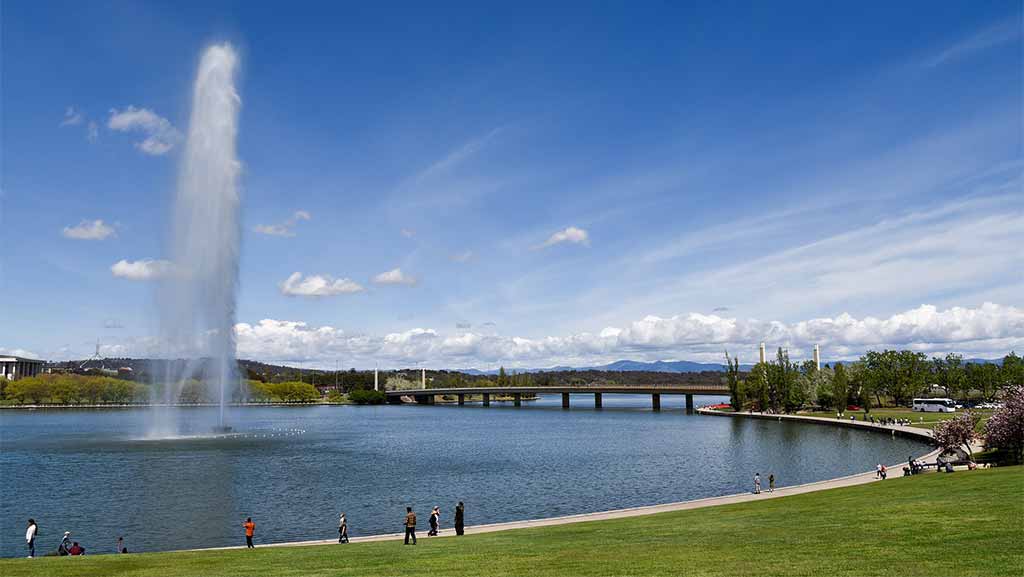 fountain in a park in ACT Australian Capital Territory