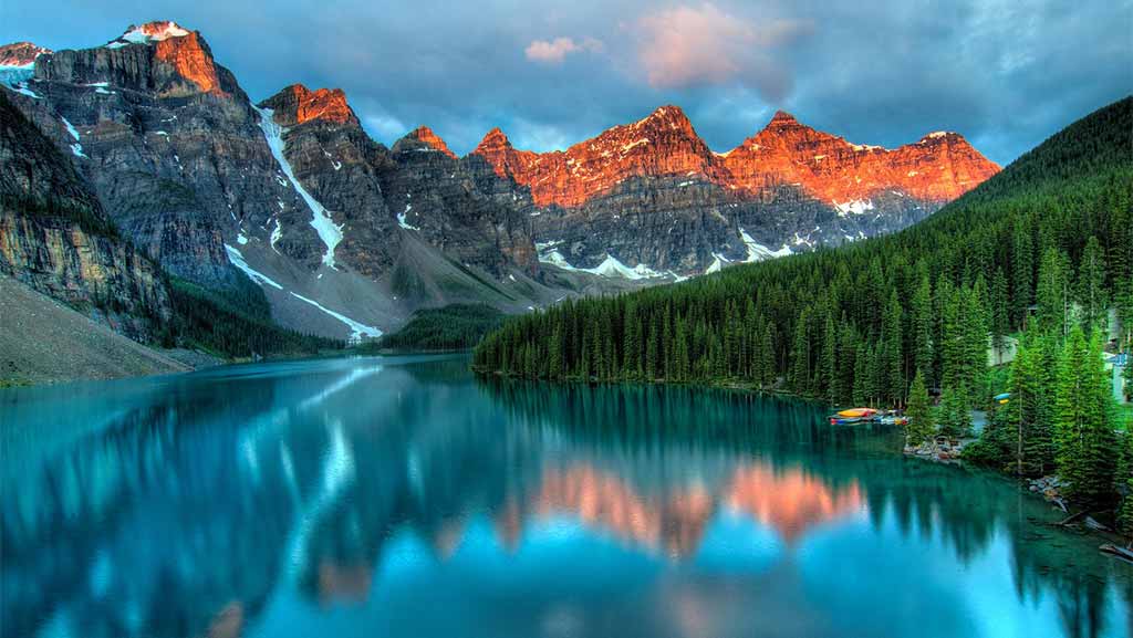 lack and mountains at day time in canada