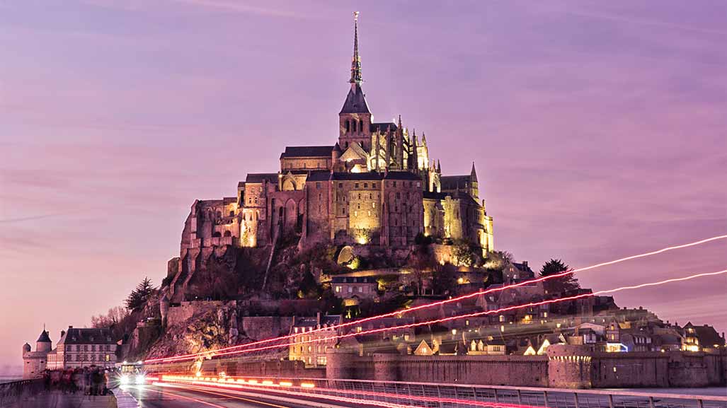 mont saint michel in france