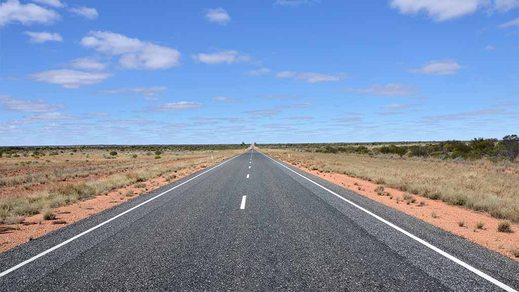 Road in the desert northern territory australia