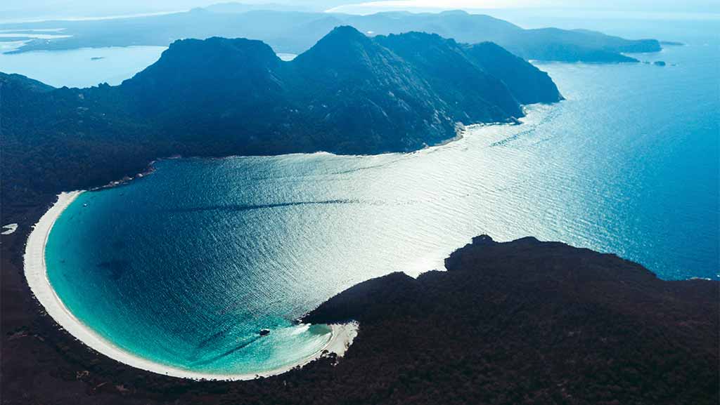 view of a beach in tasmania