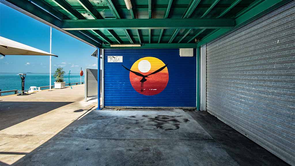 Wall painted in darwin northern territory australia