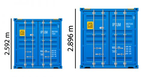 How much fits in a shipping container?