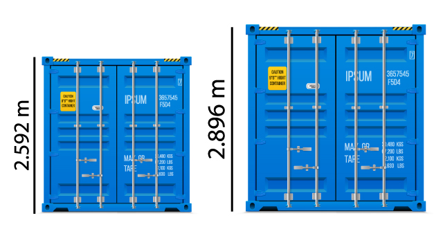 difference between 40 ft and 40ft hc