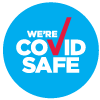 We're Covid Safe Badge