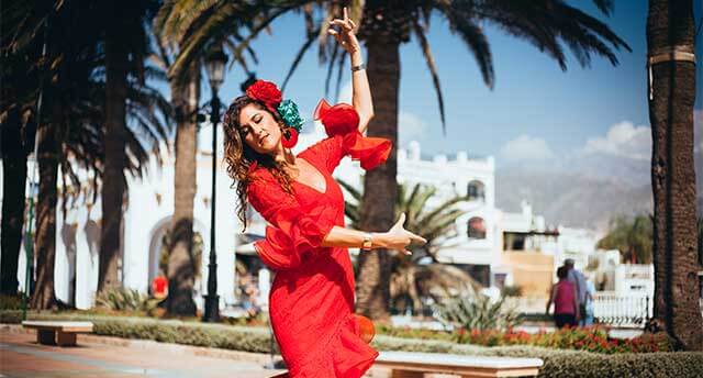 Flamenco dancer in Spain