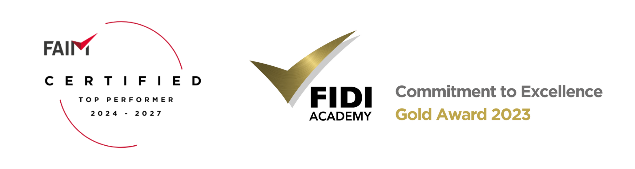Fidi Academy Gold Award And Top Performer Certificate