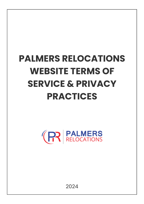 Palmers Relocations Website Terms of Service & Privacy Practices